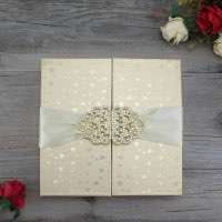 Hardcover Box Square Transparent Acrylic Invitation Card Personalized Custom